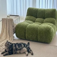 Canapé d'angle moderne en velours Wang Wang, fauteuil lounge Teddy Bear pour salon ou chambre à coucher