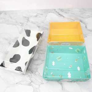 Disposable Transparent Square Cowhide Carton Take-Out <strong>Box</strong> for Cake Sushi Sandwich Dessert-Cake <strong>Surprise</strong> <strong>Box</strong> - Product Image 2