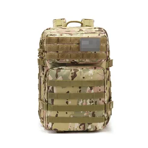 定制林地徒步旅行红色防火耐用可拆卸包狩猎迷彩战术背包