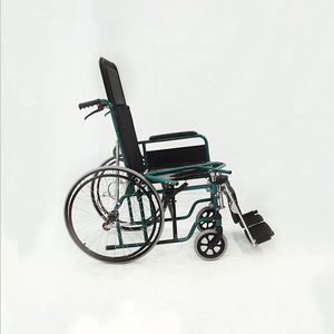 Fauteuil roulant de transfert inclinable à dossier haut, homologué ISO, avec toilettes amovibles, pour adultes - Product Image 3