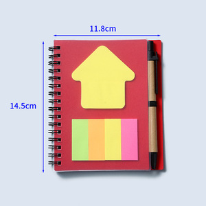 Hot Selling Eco-Friendly <b>Memo</b> <b>Pads</b> Gift Notebook Set Kraft Paper Cover Coil Binding Pen Customizable Colors Silk Screen - Product Image 5