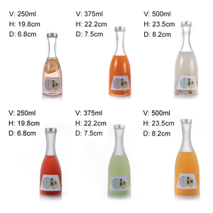 Botellas <span class=keywords><strong>de</strong></span> Vidrio Transparente Redondas <span class=keywords><strong>de</strong></span> 250ml, 375ml y 500ml con Tapa <span class=keywords><strong>de</strong></span> Rosca y Etiqueta Personalizada para Bebidas, Vino, Café y <span class=keywords><strong>Tequila</strong></span> - Product Image 5