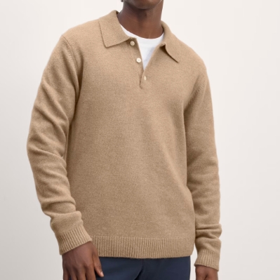 Knit V-Neck Daily Basic Sweater Men Long Sleeve Knitwear Cooler Fabric Sweaters Knitwear Wool Cardigan Winter Sweater