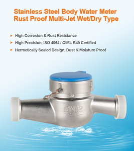 <span class=keywords><strong>Compteur</strong></span> d'<span class=keywords><strong>eau</strong></span> <span class=keywords><strong>potable</strong></span> en acier inoxydable 304 de qualité alimentaire, anti-corrosion, résistant à la rouille - Product Image 5