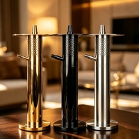 Chicha en acier inoxydable de haute qualité au design unique, technique miroir, portable, coffret cadeau de voyage, écologique