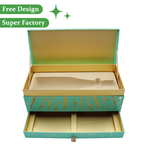 Tùy chỉnh sang trọng lá vàng Hai Lớp Thiết kế fortnum & Mason Champagne và Nấm cục rượu vang Hộp quà tặng hộp rỗng - Product Image 2