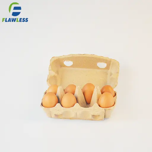 Caixas de ovo de proteção de polpa 8 bandejas de célula de papel da polpa do ovo pode ser personalizada para o fabricante da fazenda do mercado