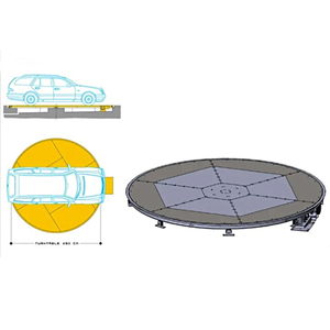 Plataforma Giratoria Eléctrica Robusta de 360 Grados <span class=keywords><strong>para</strong></span> Exhibición de Autos y Motocicletas - Product Image 6