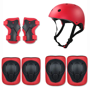 Juego de 6 Protectores de Codo, Muñeca y Rodilla para Niños, Equipo de Protección para Patinaje, Ciclismo y <span class=keywords><strong>Bicicleta</strong></span> <span class=keywords><strong>con</strong></span> Casco - Product Image 2