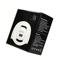 Boîte d'expédition en carton ondulé noir brillant avec fond verrouillable, impression personnalisée pour l'expédition et l'envoi de lampes UV LED pour ongles