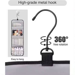 Free Sample Custom Foldable Waterproof polyester Cosmetic <b>Bag</b> Makeup Tools Shaving Storage Hanging Travel <b>Toiletry</b> <b>Bag</b> <b>Men</b> - Product Image 4