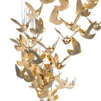 Lustre moderne de luxe, luminaire suspendu pour escalier en spirale, décoration artistique créative pour villa, salon, hall d'hôtel