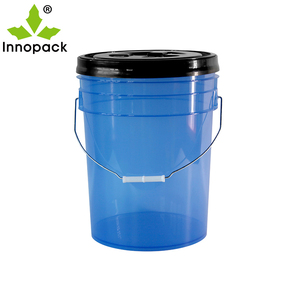 Seau Innopack semi-transparent de 13 L, rond, résistant à l'oxydation, en PP, pour peinture, avec poignée en plastique, qualité alimentaire, approuvé PAHS - Product Image 4
