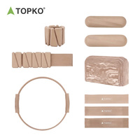 Ensemble d'équipements de yoga et de pilates pliables TOPKO - Kit de fitness multifonctionnel léger pour la maison, la salle de sport et les exercices en plein air