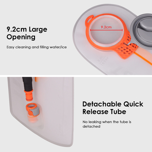 Bolsa de Hidratación Utobest de 3L, Lavable, con Abertura Ancha y Varilla de Limpieza, Tubo Antiderrames de Repuesto para Chaleco de Maratón - Product Image 5