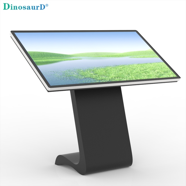 Indoor Design 32 43 49 55 Inch All-Metal 10 Points Capacitive Touch Screen All in One LCD Z-type Information Interactive Kiosk
