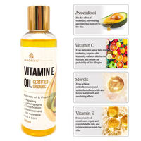 Minyak Vitamin E Organik Murni 100% 200ml untuk Perawatan Tubuh, Wajah, dan Rambut, Menutrisi, Anti-Penuaan, Minyak Pijat