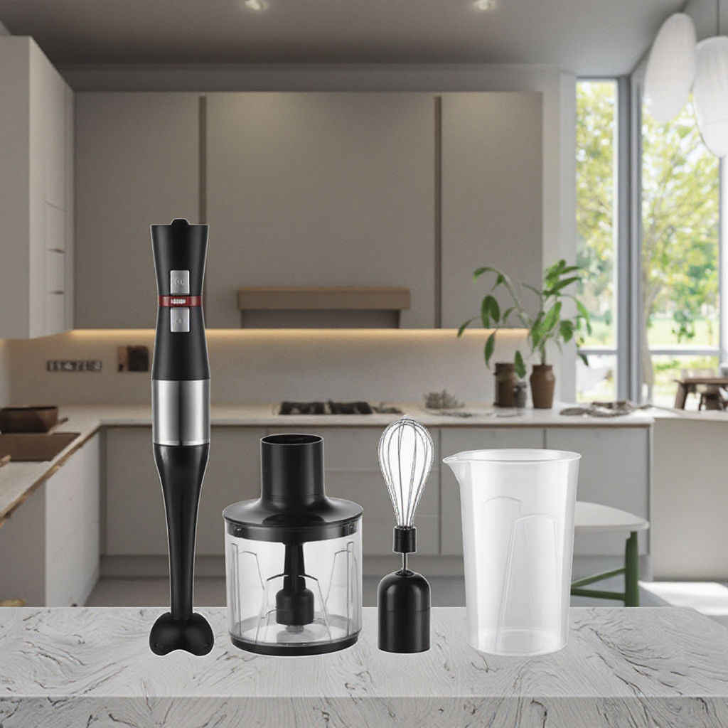 Hand Blender with Chopper and Grinder Versatile Cooking