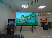 Téléviseur LED Ultra HD mobile, grand écran pour hôtel, studio de télévision, école, église, maison, 108/136/163 pouces 4K