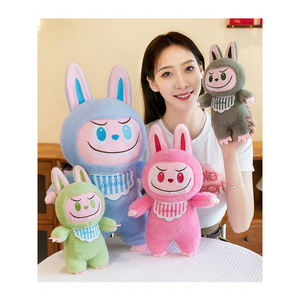 LABUBUアニメスタイルぬいぐるみキャラクター labubu 28cmかわいいアニメサメ猫ぬいぐるみ漫画人形動物