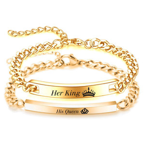 Pulsera de Acero Inoxidable y Titanio DZ1001 con Letra Geométrica, Joyería Unisex para Uso Diario - Product Image 2