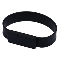 USB 2,0 Flash Drive Pen Pulsera de silicona con capacidad de 4GB a 128GB Memory Stick 'U' Disk Pendrive Regalo en caja
