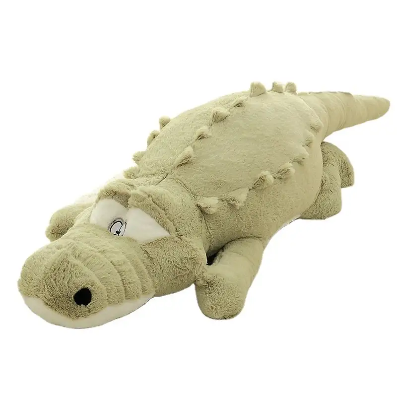 Cute crocodile plush toy holding sleeping doll pillow bed super soft large plush stuffed toys