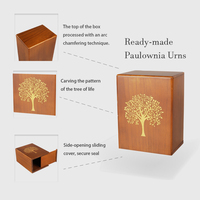 Urna de Cremación de Madera para Cenizas Humanas de Adultos, Urnas Conmemorativas Funerarias para Perros y Gatos, Caja de Madera con Grabado Personalizado, Venta al Por Mayor