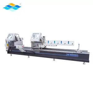 HJN3A-500 * 4200cnc Dubbele Kop Verstek 45 En 90 Graden Zagen Aluminium Deur En Raam Snijmachine Zaag