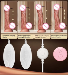 Juguete Sexual Realista con Forma de Pene, Simulación de Pene Suave, Extra Grande, Telescópico, con Calefacción, para Masturbación Femenina - Product Image 2