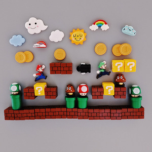 Imanes de nevera de <span class=keywords><strong>Mario</strong></span>, juego de imanes 3D para nevera, pizarra blanca de oficina, imanes navideños perfectos para decoración de adornos - Product Image 1