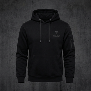 Sweat-shirt à capuche en polaire pour homme TACTICAL STANDARD, couleur unie, coupe classique, respirant, décontracté, pour l'automne - Product Image 1