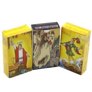 Juego de <span class=keywords><strong>Tarot</strong></span> Personalizado de 78 Cartas Estándar con Caja Individual para Cada Carta - Product Image 1