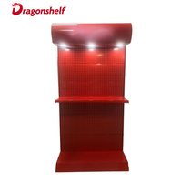 Étagère de rangement métallique personnalisée pour quincaillerie, présentoir à outils, étagère d'exposition LED pour quincaillerie
