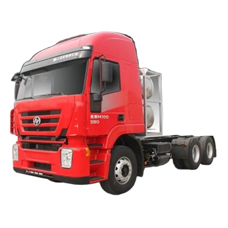 Çin römork kafa kamyon 6*4 380HP Euro 3 hafif ağır traktör kamyon yedek parça ile