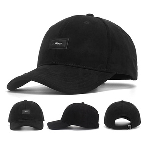 New Arrival <b>Plain</b> Trendy Patch Logo Cotton <b>Baseball</b> <b>Cap</b> Custom Adjustable Street Style Common Sports <b>Cap</b> for Women Men - Product Image 2