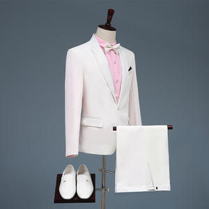 <span class=keywords><strong>Costume</strong></span> pour <span class=keywords><strong>homme</strong></span> ensemble trois pièces <span class=keywords><strong>2021</strong></span> nouveau Blazer élégant hôte Slim Fit garçons d'honneur marié vêtements de cérémonie à la mode simple boutonnage fermeture éclair braguette - Product Image 3