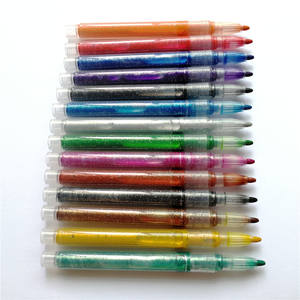 Marqueurs à paillettes, stylos à dessin, à base d'eau, parfaits pour le papier, les affiches, les cartes de vœux et les cartes-cadeaux - Product Image 1