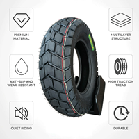 Neumático de motocicleta personalizado de fábrica 130/90-10 C39 con 50% de caucho natural, neumático de scooter de bloque masivo para terrenos fangosos y aventuras en safari.