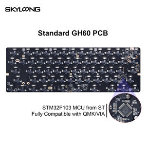 Skyloong 60% QMK VIA Clavier Mécanique avec 61 Touches KTT Commutateur Mécanique et <span class=keywords><strong>Gateron</strong></span> Axis Body Pudding Keycaps pour Win/Max PC - Product Image 6