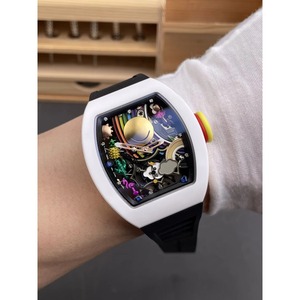 Popular bestseller 88 Smile White Ceramic Blue Crystal top-grade water-resistant 50-bar <b>automatic</b> mechanical watch - Product Image 4