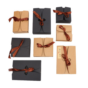 Baking Cookie Bao Bì Kraft Hộp Giấy Sô Cô La Kẹo Bao Bì Quà Tặng Hộp Giấy Với Ribbon Biểu Tượng Tùy Chỉnh - Product Image 3