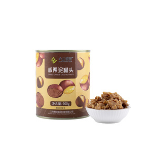 Materia prima de té de burbujas certificada Halal, barro de castañas enlatadas para té con leche Boba - Product Image 4