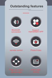 รีโมทคอนโทรลไร้สายแบบพกพา รูปทรงแหวน รองรับบลูทูธ ใช้เป็นที่พลิกหน้าโทรศัพท์มือถือ ฟังก์ชั่นหลากหลาย ใช้ได้กับ TIK TOK - Product Image 3