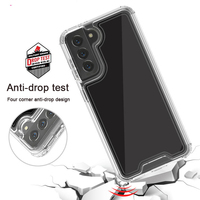 Coque de téléphone portable 3 en 1 pour Samsung Galaxy S23, S22, S21 Ultra Plus, antichoc, Transparent et Transparent