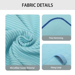Vente en gros de housses de chaise longue en microfibre écologiques personnalisées, serviettes de plage - Product Image 4