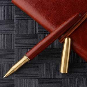 Instrumento de Escritura Clásico Premium de Alta Calidad - Bolígrafo Rollerball con Cuerpo Metálico y Tapa Metálica de 1.0 mm, Regalo de Oficina, Logotipo Personalizado - Product Image 3