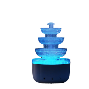 2. Raindrop Fountain Aroma Humidifier, 500ml, 7 Color Light, Remote Control, 1-Year Warranty, for Bedroom & Office - Product Image 1