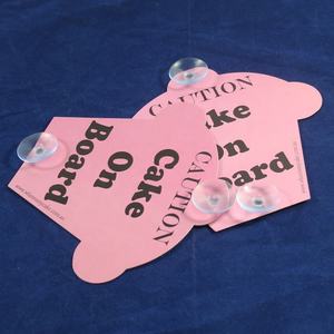 Vente promotionnelle cadeaux promotionnels personnalisés en plastique pvc <span class=keywords><strong>bébé</strong></span> <span class=keywords><strong>à</strong></span> <span class=keywords><strong>bord</strong></span> signes autocollant panneaux d'avertissement avec <span class=keywords><strong>ventouse</strong></span> - Product Image 6