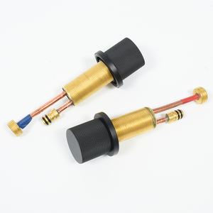 Rubinetto da bagno nero opaco 3 fori 2 maniglia rubinetto lavello di qualità commerciale facile da installare - Product Image 6